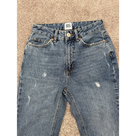 BDG Urban Outfitters Women's Mom High Rise Denim Jeans Blue Size 24 - Picture 2 of 8